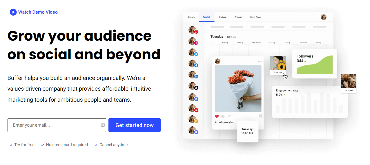 Buffer homepage